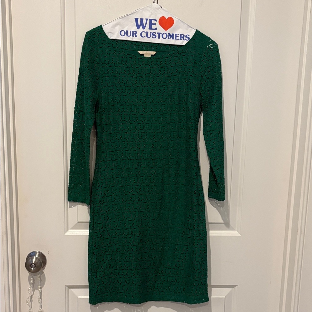 love this never worn green Banana Republic Dress in size 0 w/stretch!